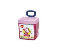 Jeu de construction Ecoiffier Rolly briques 40 pièces Les Maxi Rose