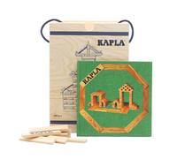 Jeu de construction Kapla Malette 280 planchettes naturel+ 1 livre d'art vert 4 ans +