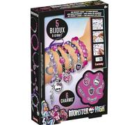 Lansay Monster High - Mis pulseras colgantes - Fabricación de joyas para niños - 5 joyas para crear con perlas y encantos - para niños a partir de 8 años - Idea de regalo creativos