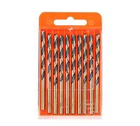 Jeu de Forets | Kit de 10 forets hélicoïdaux autolubrifiants à vitesse | Accesorio lisse para aluminio, cuivre, métal trempé, bois, acier inoxydable