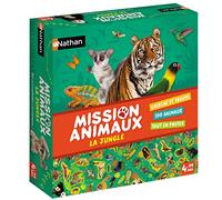 Nathan Nathan - Mission Animales - La Selva - Juego de observación para niños - Descubre los Animales de la Selva - Se Juega en Familia - De 4 años 31315 Multicolor