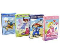 Jeu des 7 familles - 4 juegos: Princesas, hadas, Piratas, caballeros