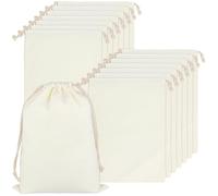 JEUIHAU Paquete de 15 bolsas de lona con cordón de 30 x 40 cm, bolsas de almacenamiento portátiles para zapatos, bolsa de regalo con cordón, bolsas de tela para bodas, fiestas, cumpleaños, viajes