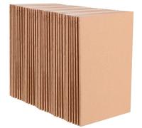 JEUIHAU Paquete de 40 cuadernos A5 en blanco, cuaderno de papel kraft de 14 × 20,5 cm, bloc de notas liso a granel para artistas, dibujo, cuaderno de bocetos, suministros de oficina