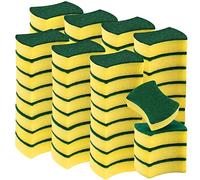 JEUIHAU Paquete de 60 esponjas de limpieza de cocina, esponja de lavado de doble cara, esponja de lavado de doble cara, esponja para lavar no rayar para la limpieza del hogar de la cocina