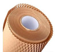 JEUIHAU Rollo de papel de panal de abeja de 50 m x 38 cm, embalaje perforado, rollo de papel de burbujas para romperse, embalar, envío, mudanza, frágil, regalo