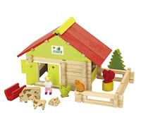 JeuJura - Juegos de construcción 8050 - Granja con animales - 100 piezas