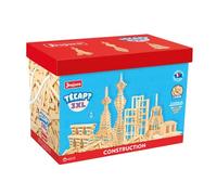Jeujura 8324 Tecap - Barril de planettes 3XL - 500 Piezas - Juego Infantil - Juego para divertirse en Familia - A Partir de 4 años - Tamaño 3XL - 3 tamaños 3 Veces más construcción - Fabricado en