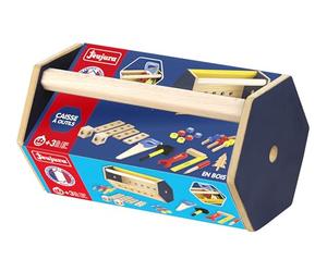 Jeujura 8596-Caja de Herramientas de Madera (8596)