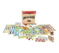Jeujura - Caja de Juegos de Mesa Tradicional - Caja de Madera