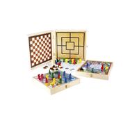 JEUJURA Cofre de Madera 100 Juegos de Mesa Tradicionales