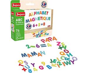 JeuJura Imanes ABC y NUMEROS - Caja con 75 Caracteres