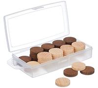 Jeujura- peones 40 fichas de Madera, Multicolor, Small (8985)