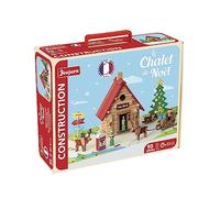 Jeujura - La cabaña de Navidad - 90 Piezas - Juegos de Construcción en su Maleta de cartón - A Partir de 5 años - Agilidad - Creatividad - Manipulación - Catálogo proporcionado - 8094