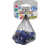 Jeux 2 mômes - BI41531 Juego de Canicas y Bolón Multicolores - 20 Canicas y 1 Bolón en Red - Diseñado para Desarrollar Habilidades Motoras - Almacenamiento Fácil - Colores Surtidos