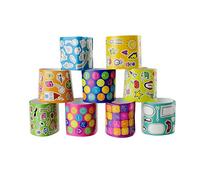 Jeux 2 Momes - EC4020 Set de 1000 Pegatinas Multicolores - Diseños Divertidos y Variados - Diseñado para Estimular la Creatividad - Dimensiones 5 x 5 x 5,10 cm