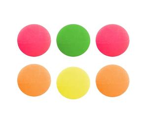 Jeux 2 mômes Set de 6 Pelotas Saltarinas Fluo 3 cm Multicolor | Elastómero y caucho, set de 6 pelotas saltarinas fluo, 3 cm, fácil de usar, juego al aire libre, infantil, multicolor