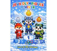 Jeux Olympiques d'hiver : Livre de coloriage