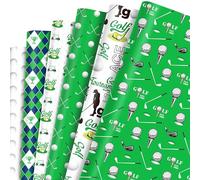 JeVenis 12 piezas golf envolturas regalo papel seda decoraciones fiestas deportivas tema bola golf regalos cumpleaños bolsas regalo niños hombres equipo accesorios