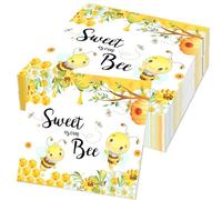 JeVenis 20pcs abeja cocktail servilletas desechables miel abejas papel decorativo servilletas para bee baby shower mamá a bee dulce como puede bee