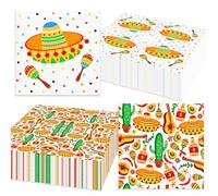 JeVenis 40 piezas fiesta mexicana servilletas desechables cinco de mayo servilletas decorativas para bodas cumpleaños mexico celebracion de tacos y eventos