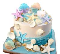 JeVenis animales marinos decoración cumpleaños tema oceánico decoración pasteles toppers tartas baby shower bajo el mar fiesta decorativos fondos infantiles