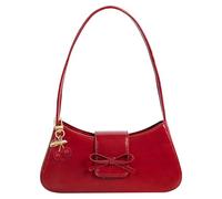 JeVenis Bolsos de hombro para mujer, diseño de cereza, llavero de cuero, bolso pequeño, bolso cruzado, bolsos de mano de moda, Red, 11 cm