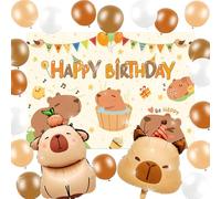 JeVenis capibara fiesta cumpleaños globos decoraciones fondo capibara globos cumpleaños regalos fiesta temática decoraciones