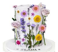 JeVenis Decoración para tartas de flores silvestres, decoración de flores silvestres para baby shower, decoración de tartas para mujer, cumpleaños, despedida de soltera, boda, fiesta