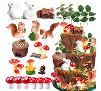 JeVenis Decoración para tartas de hongos pasteles de hongos animales
