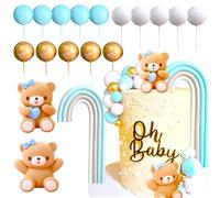 JeVenis osito de peluche decoración de la torta decoración de babyshower decoración de la tarta de babyshower osito de peluche decoración de la torta de cumpleaños