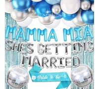 JeVenis reina bailarina globos banner dancing queen decoración para despedidas de soltera decoración fiesta mamma mia decoración fiesta disco decoración años 70