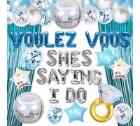 JeVenis Voulez Vous Mamma Mia Decoración Mamma Mia Decoración de fiesta Última Disco Bachelorette Party Decoraciones Retro 70s Bridal Shower