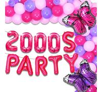 JeVenis y2k fiesta globos decoraciones a principios de 2000 fiesta de suministros para chicas adolescentes 2000s decoraciones de fiesta y2k 2000s globos de cumpleaños