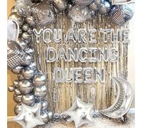 JeVenis you are the dancing queen decoración you are the dancing queen globos you are the dancing queen pancarta you are the dancing queen letrero 70s disco decoración 70s disco productos para fiestas