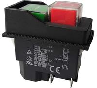 Jevina Interruptor electromagnético para herramientas de jardín KJD17 220 V terminales
