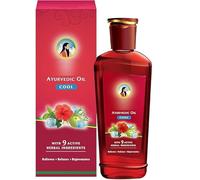 JEVR - Aceite fresco ayurvédico | Combinación única de 9 hierbas ayurvédicas | Efecto refrescante relajante y rejuvenecedor | 500 ml