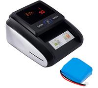 JEVX Detector Billetes Falsos con Batería y Contador de Billetes, Máquina de Contar Dinero, Comprobador contadora para billete Euro y Dólar