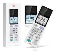 JEVX Mando Universal para Aire Acondicionado - Panel Solar FOTOVOLTAICO para Mitsubishi, Jujitsu, LG, Carrier, Daewoo, Panasonic, Samsung, Toshiba, Daikin, Haier, Daitsu Pantalla Retroiluminada