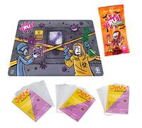 JEVX Tapete Virus + Expansion Halloween - Tranjis Games + 120 Fundas Protectoras Baraja Version Española Juego de Mesa para la Familia, Amigos, Niños, Adultos, Baraja Multicolor