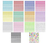 Jewan 2310 Piezas Brillantes para Decorar la Cara, Pegatinas Autoadhesivas con Brillos Diamantes para Festival, Niños, DIY