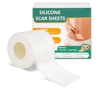 Jewan Hojas de Silicona para Cicatrices, Silicona Scar Sheets para Cesárea,Cirugía,Quemaduras,Queloides,Acné,Etc, Eficaz de Cicatrices(4cmx300cm) para cicatrices que se desvanecen, No Médico Use