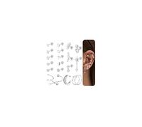 JeweBella 20 Pares Piercing Helix Acero Quirurgico Set Pendientes Mujer Dorados Plata Hipoalergenicos Piercing Conch Trago Daith Cartílago Pendientes Pequeños Mujer