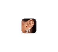 JeweBella 8 Pares Pendientes Acero Inoxidable Mujer Hipoalergenicos Piercing Oreja Plata Dorados Pendientes Aros Pequeños Acero Quirurgico Piercing Tragus Helix Conch Daith