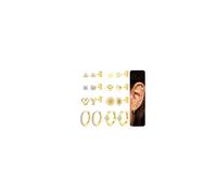 JeweBella 8 Pares Pendientes Pequeños para Mujer Chapada en Oro de 14K Corazón Circonita Cúbica Pendientes de Botón y Pendientes Aros Hipoalergénicos Piercing Oreja Cartílago Plata Dorados