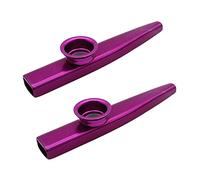 Jewecutger 2 Piezas Aleacion de Aluminio de Metal 5Pcs Regalos de Flauta Diafragma para Ninos Amantes de la Musica-