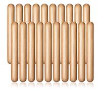 Jewecutger 20 Piezas 8 Pulgadas Niños Bastones Música Lummi Bastones Madera Claves Instrumento Musical Una Percusión Bastones Musicales