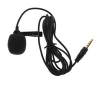 JEWEDECO 1 Set Micrófono de Condensador Lavalier Omnidireccional Clip Plug and Play para Grabación Profesional en Interiores y Podcast