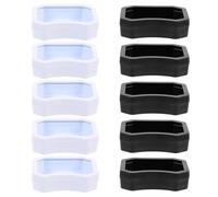 JEWEDECO 10 Piezas Cuencos para Reptiles Pequeños Comederos y Bebederos para Geckos y Tortugas Bandejas de Agua y Alimento Resistentes para Mascotas de Terrario