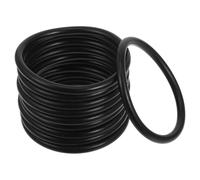 JEWEDECO 10 Piezas de Anillos de Goma Epdm para Cuencos Cantores, Junta Circular de Goma Negra Sellado Superior y Uso Versátil para Instrumentos Musicales